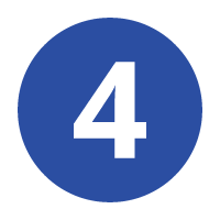 Blue circle icon with white number 4